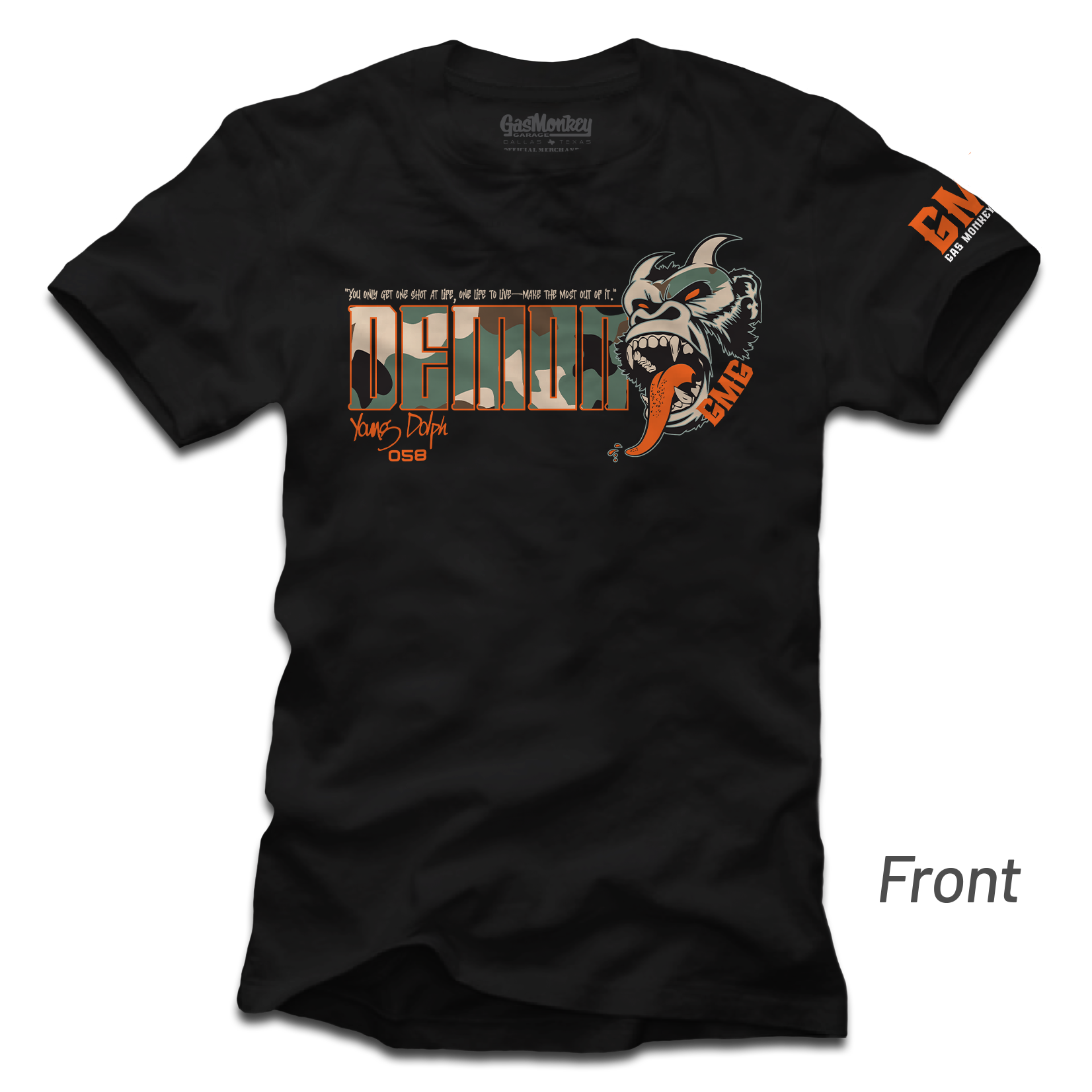 Dolph Camo Demon Tee Gas Monkey Garage