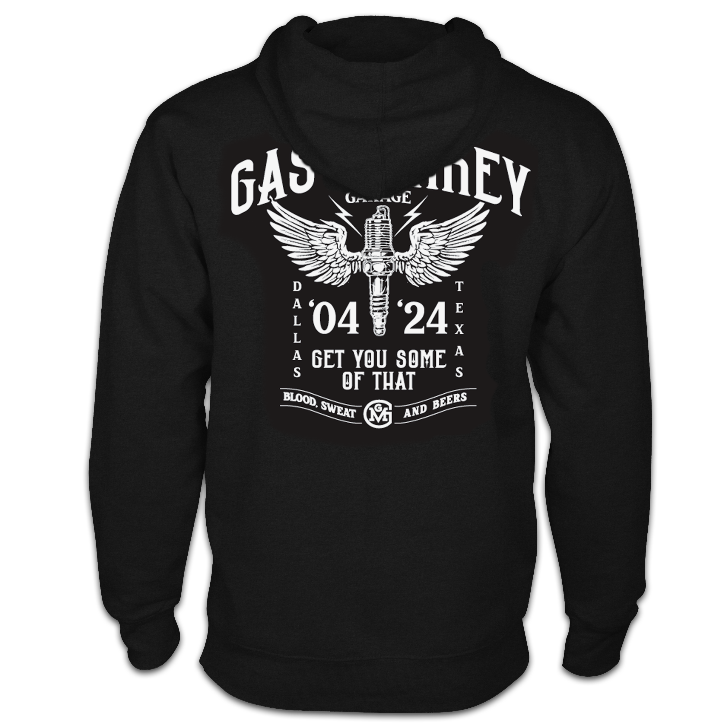 Winged Spark Zip Hoodie Gas Monkey Garage