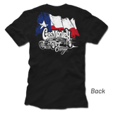 Camiseta blanca de Texas con coche