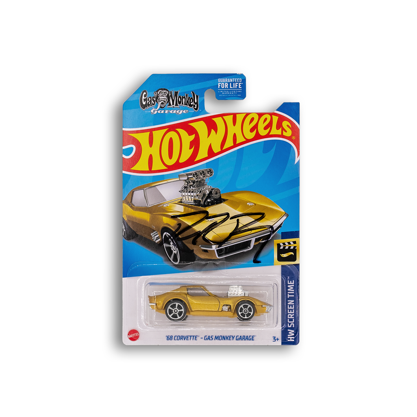 Vehículo Corvette 1968 de Hot Wheels Gas Monkey firmado