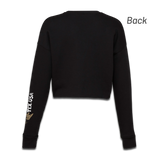 Ladies Cropped Skull Logo Long Sleeve Fleece