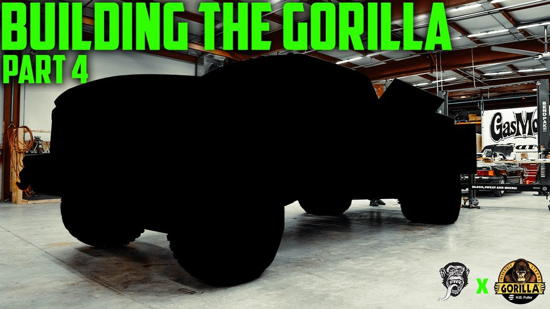 Covered GorillaPro Ultimate Service Truck in a workshop with Building the Gorilla Part 4 headline