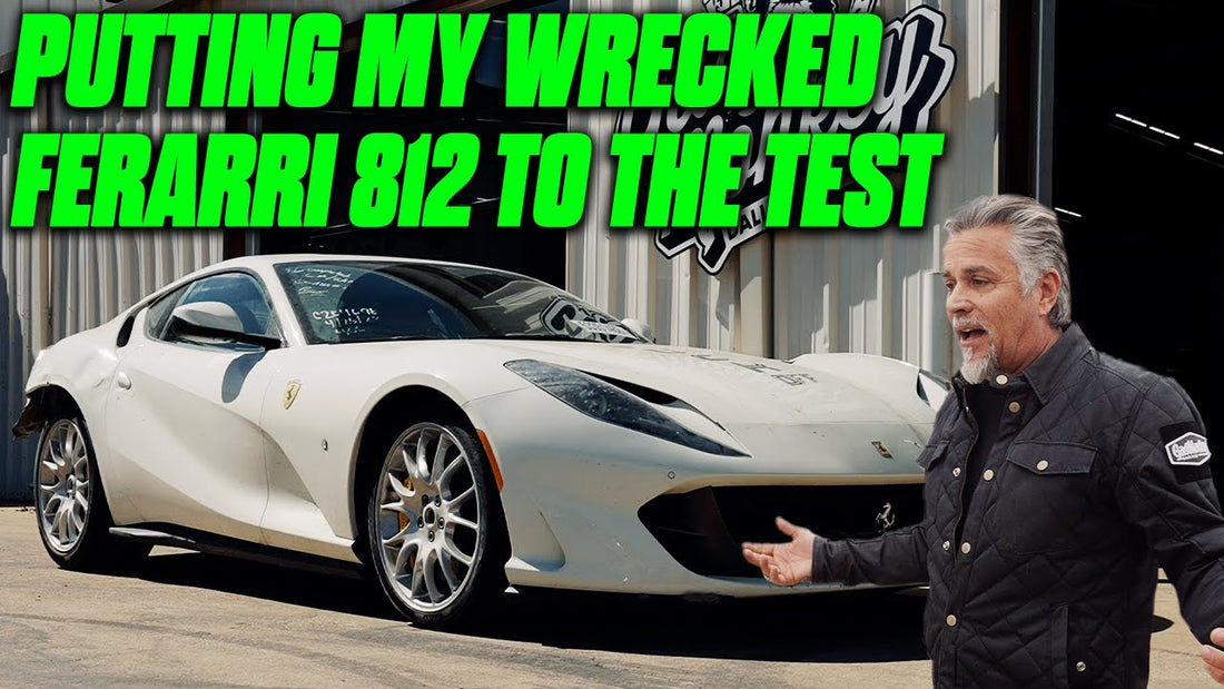 WRECKED SUPERCAR SHOCKS CAR MEET - FERRARI Pt. 2