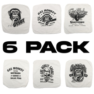 GMG White Shop Rag Bundle 6pk.