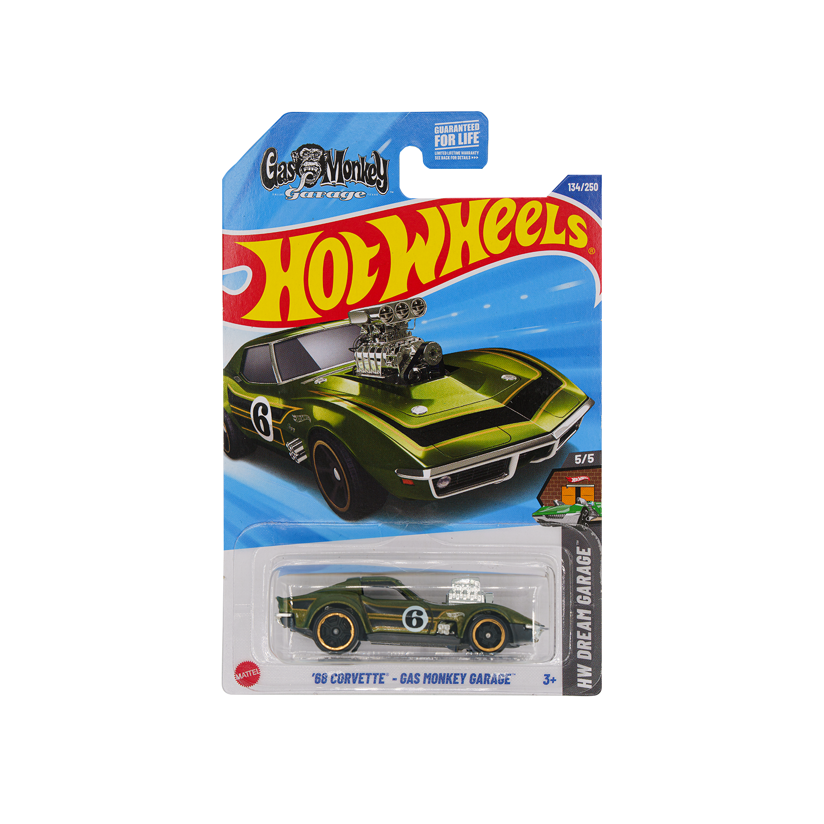 Hot Wheels Gas Monkey 1968 Corvette Vehicle Green
