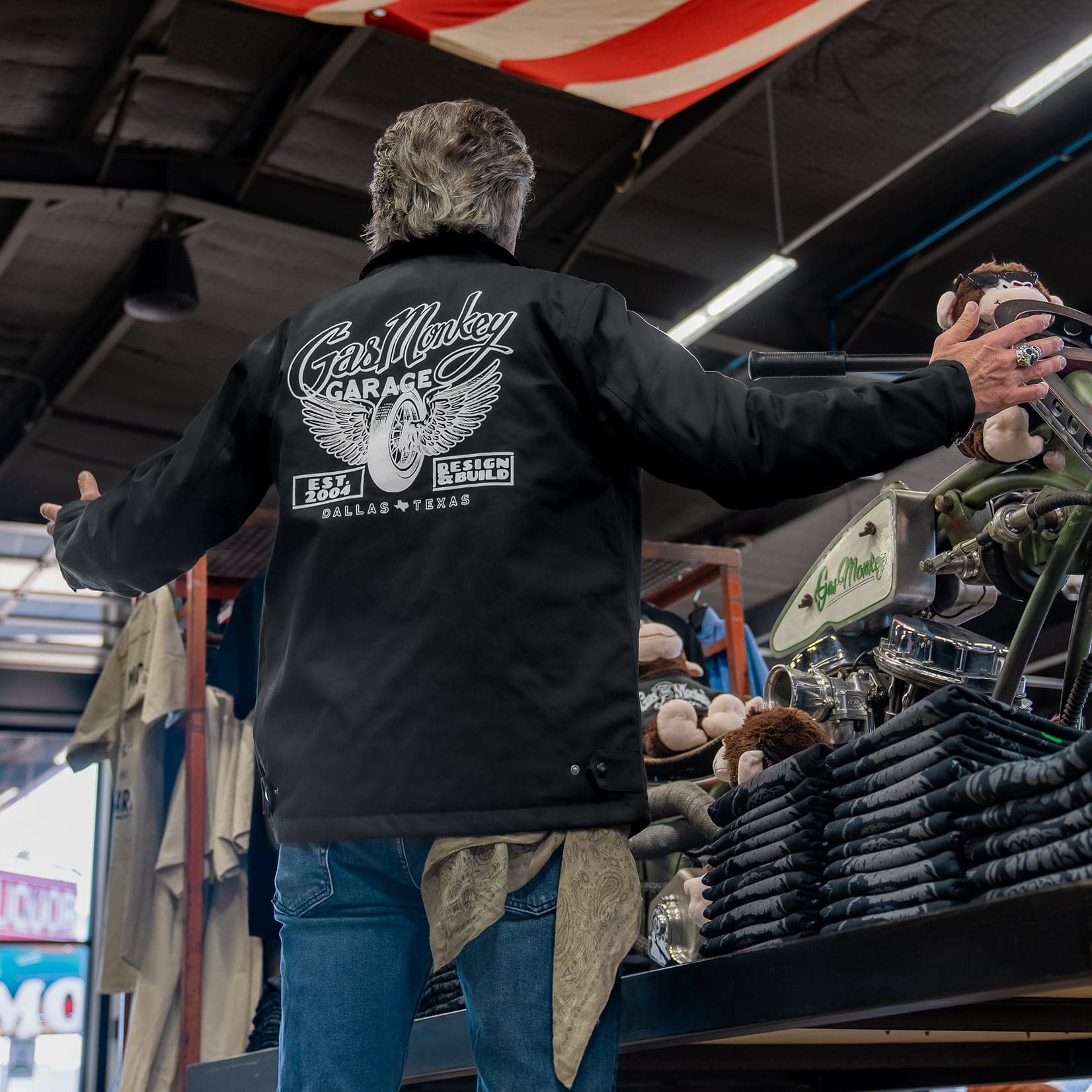 White Winged Work Jacket Gas Monkey Garage