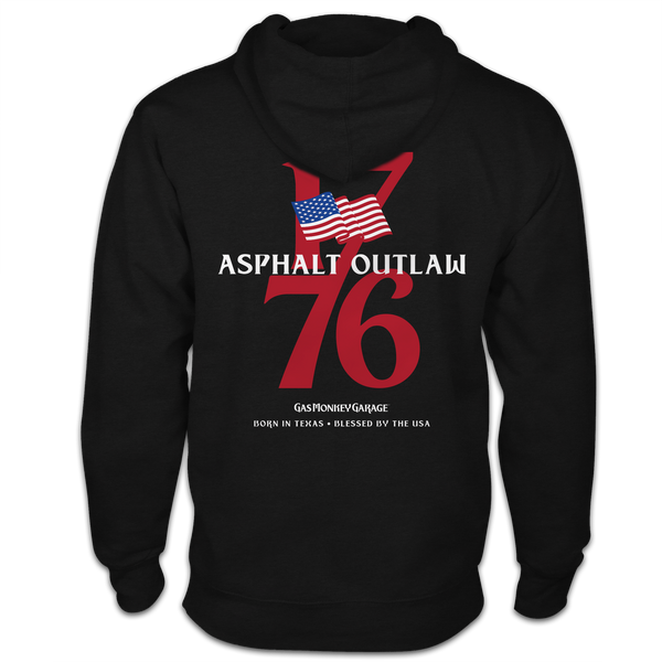 GMG 1776 Asphalt Outlaw Zip Hoodie