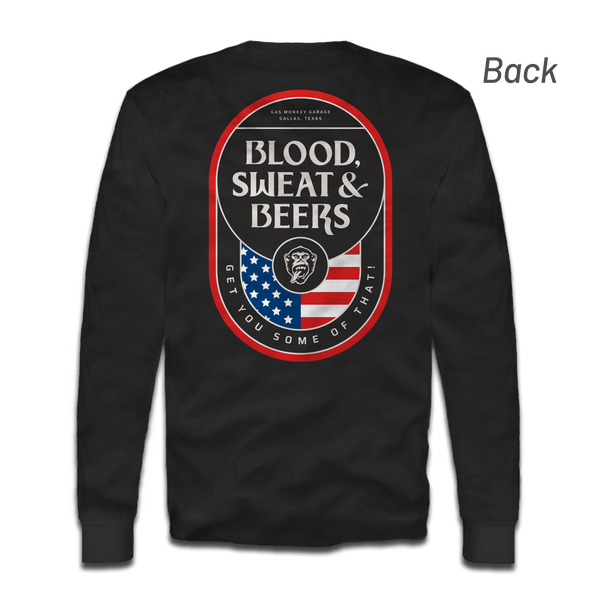 GMG BSB Patriot Badge Long Sleeve Tee