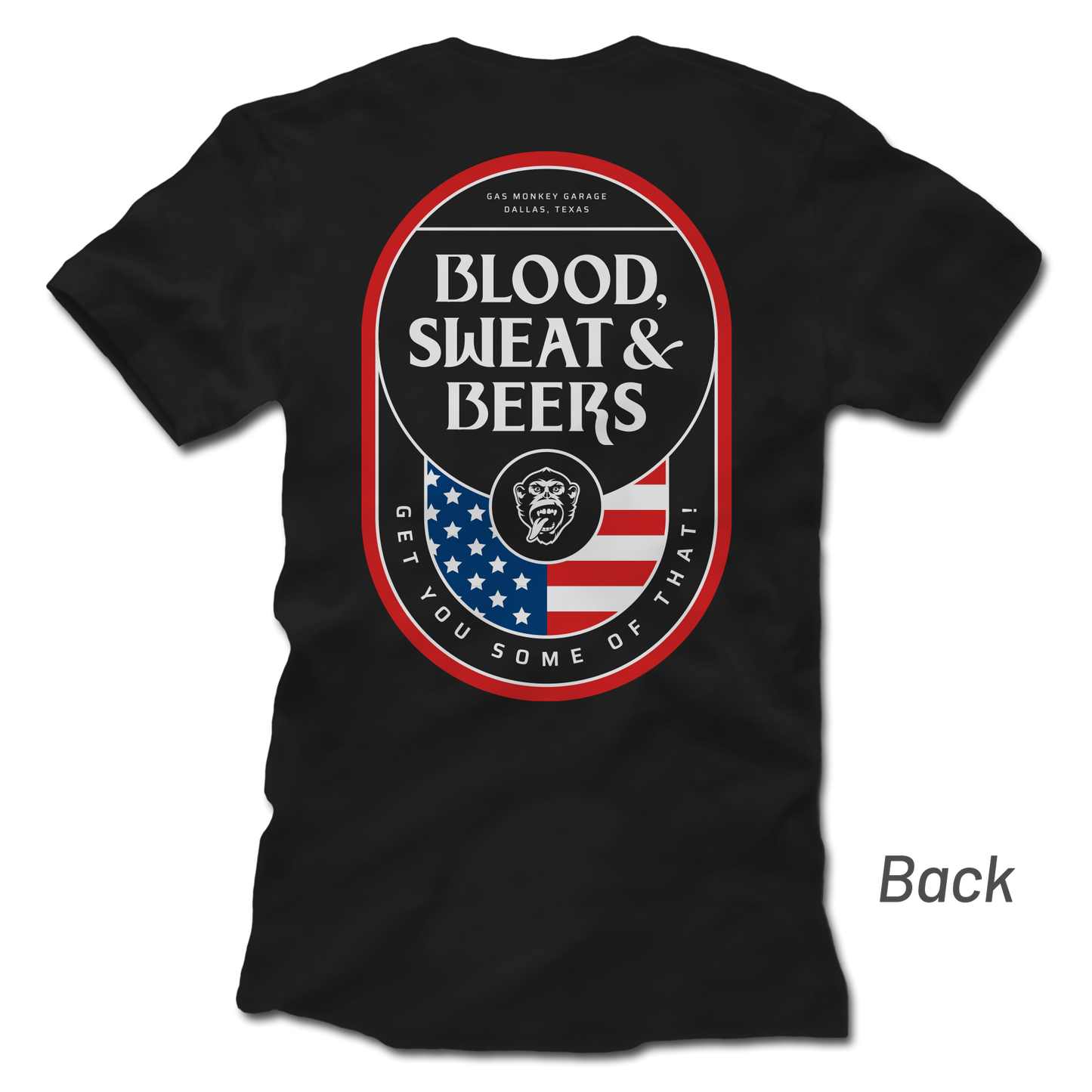GMG BSB Patriot Badge Tee