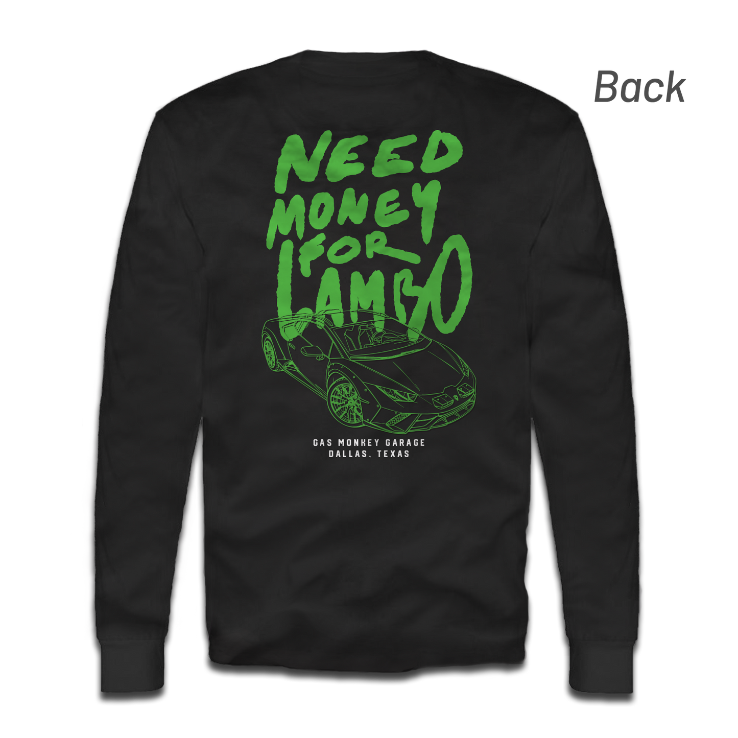 GMG Money For Lambo Long Sleeve Tee