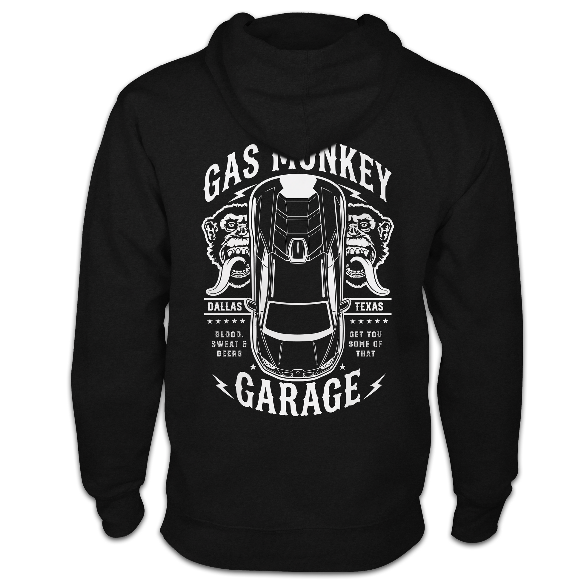 Felpa con cappuccio Gas Monkey Garage Wrench Label Epic Felpa con cappuccio Gas Monkey Garage Wrench Label Epic