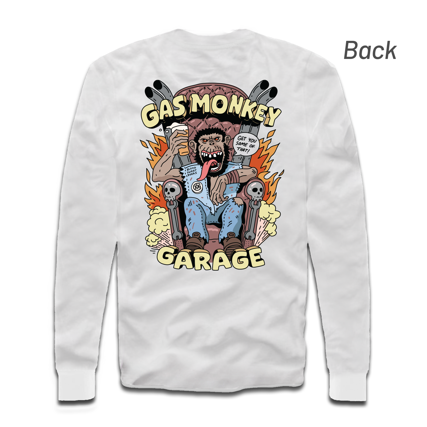 GMG King of Chaos Long Sleeve Tee – Gas Monkey Garage