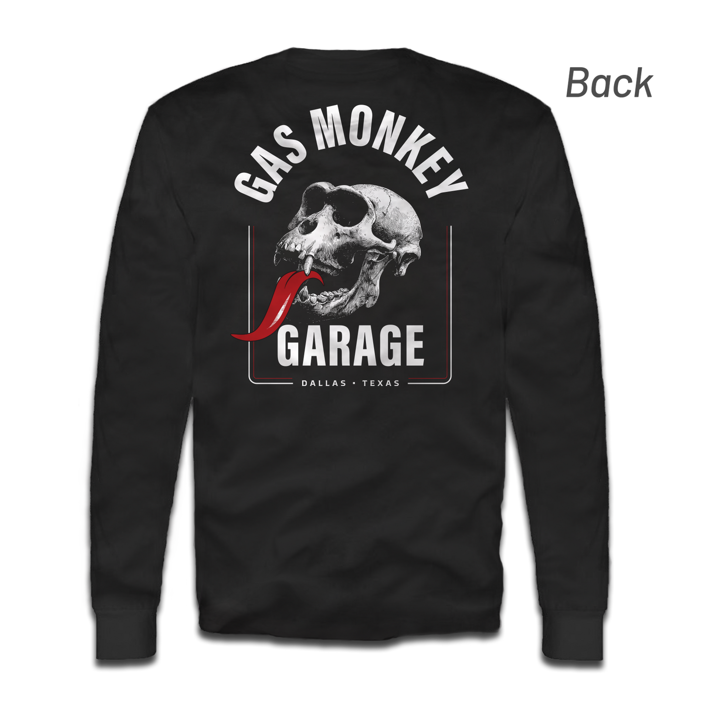 GMG Rebel Skull Long Sleeve Tee