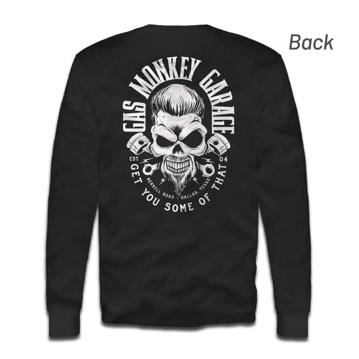 Gas Monkey RRR Skull Long Sleeve Tee