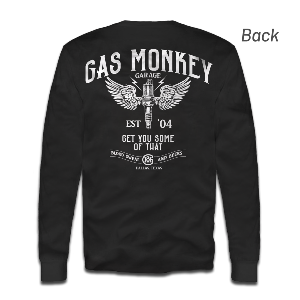 Gas Monkey Winged Spark Long Sleeve Tee