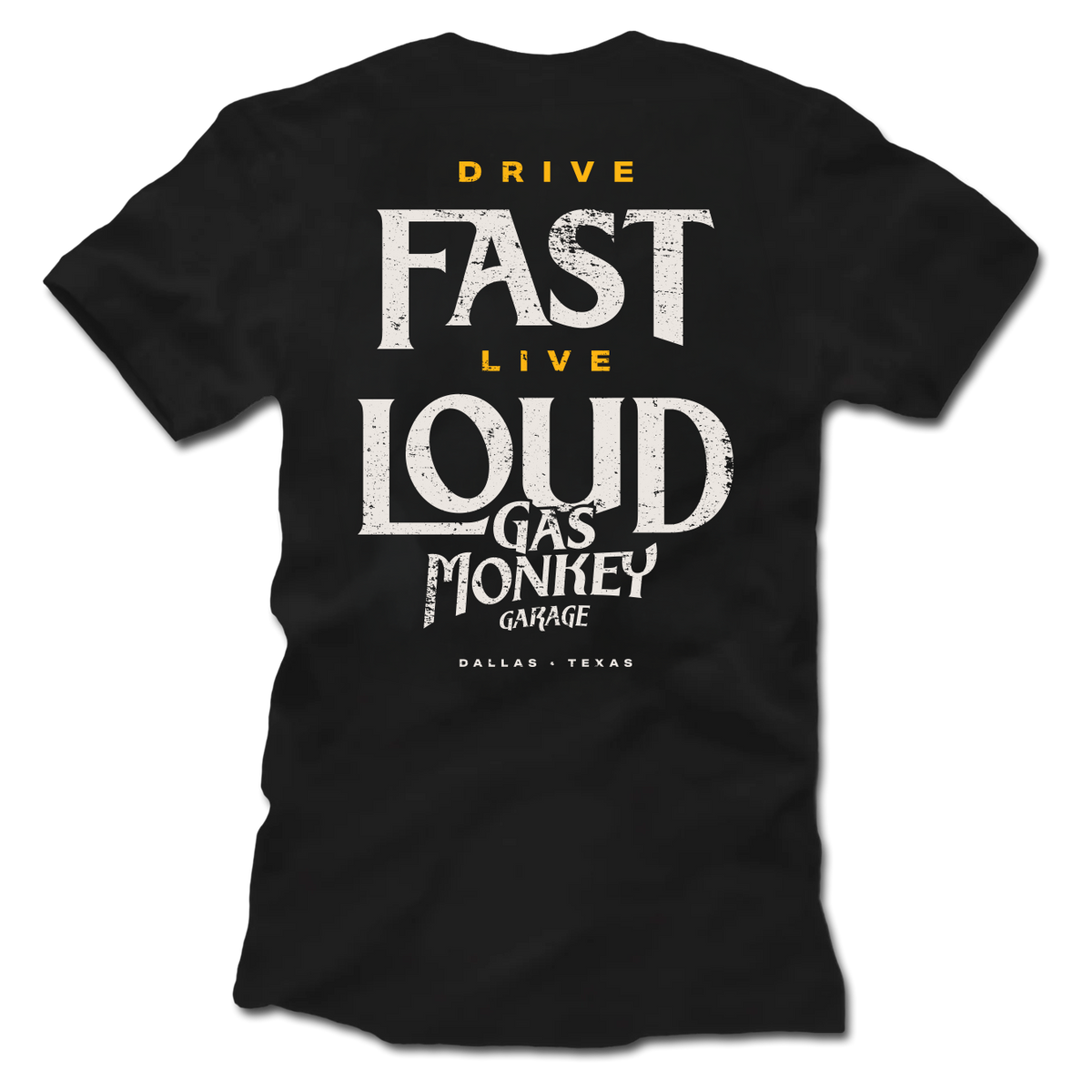 GMG Drive Fast Live Loud Tee - Back