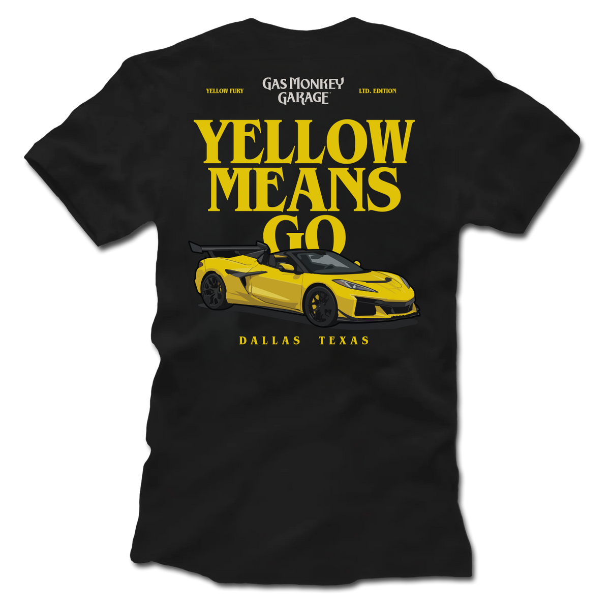 GMG Yellow Means Go Tee - Back