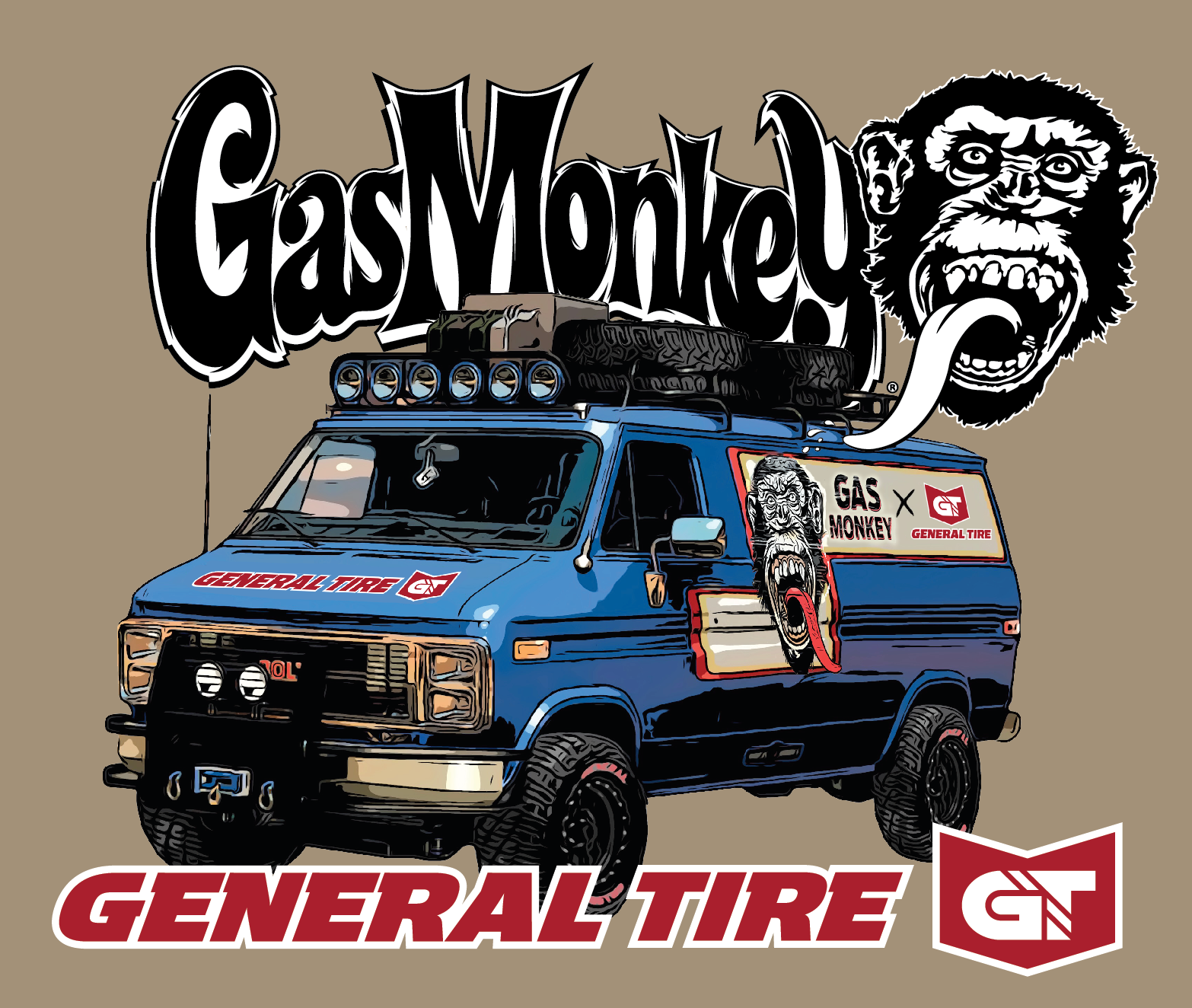 Tread & Threads Tee - Win A Set Of General Tires + 100 Bonus Entries!
