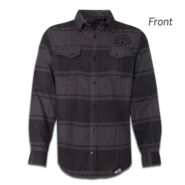 Tachometer Flannel - Black