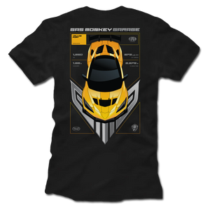 GMG Yellow Fury Illustrated Tee - Back