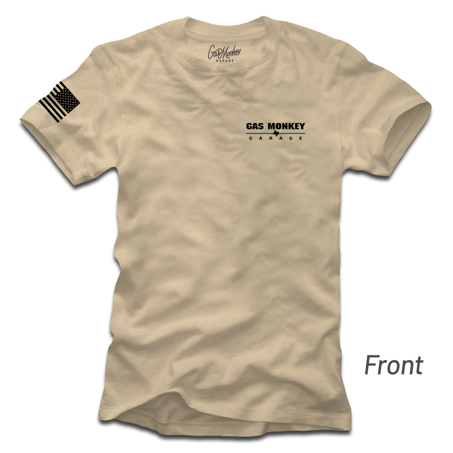 Camiseta delgada de línea verde