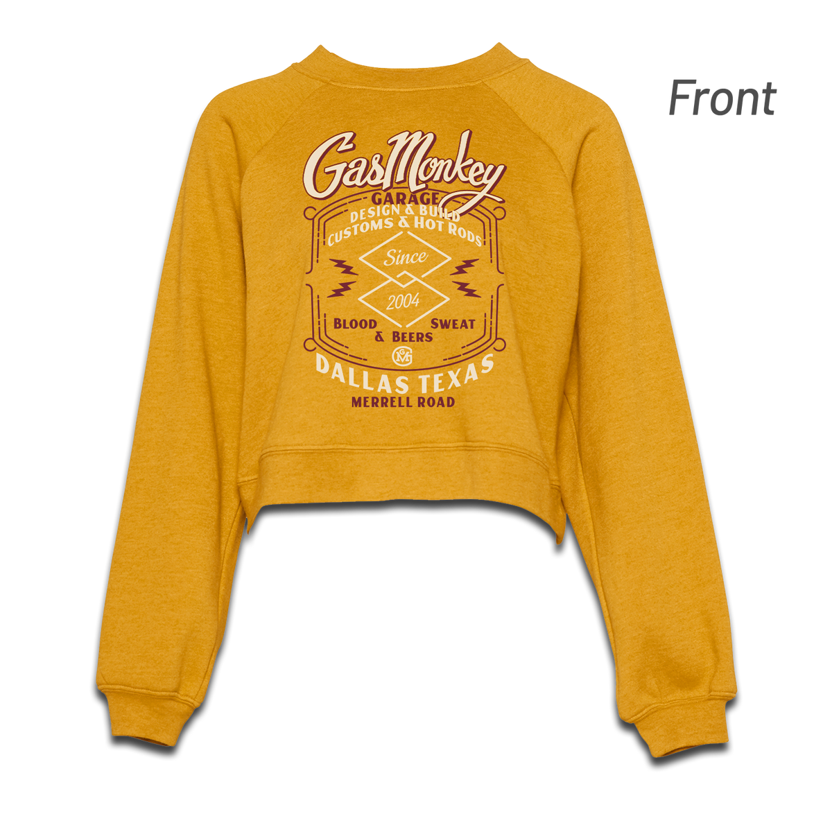 Ladies Fancy Capsule Crop Crew Fleece