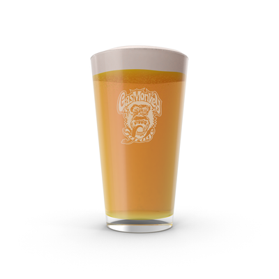 Gas Monkey Pint Glass - Etched