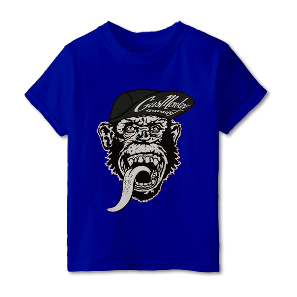 Camiseta con gorro de mono para niños pequeños - Azul