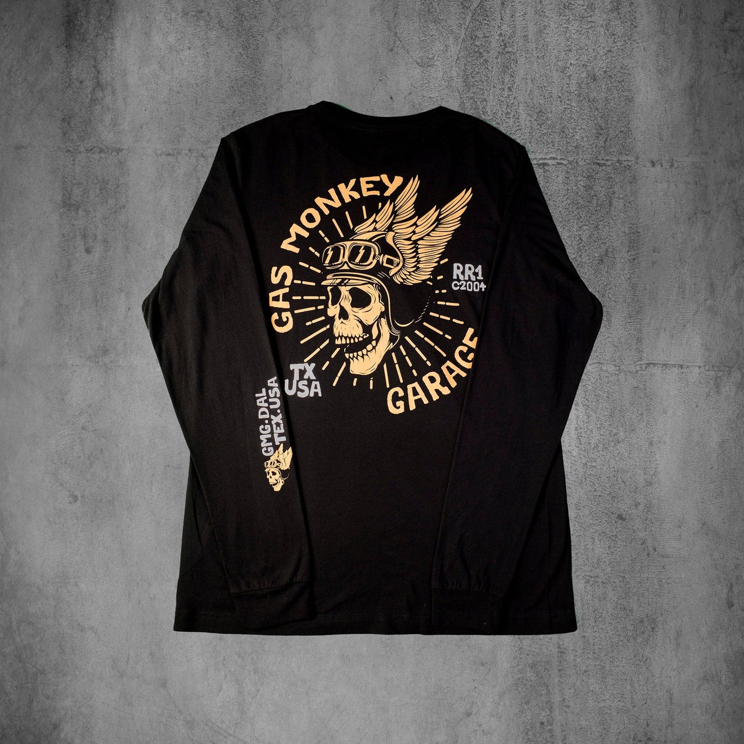 Camiseta de manga larga con logo de calavera