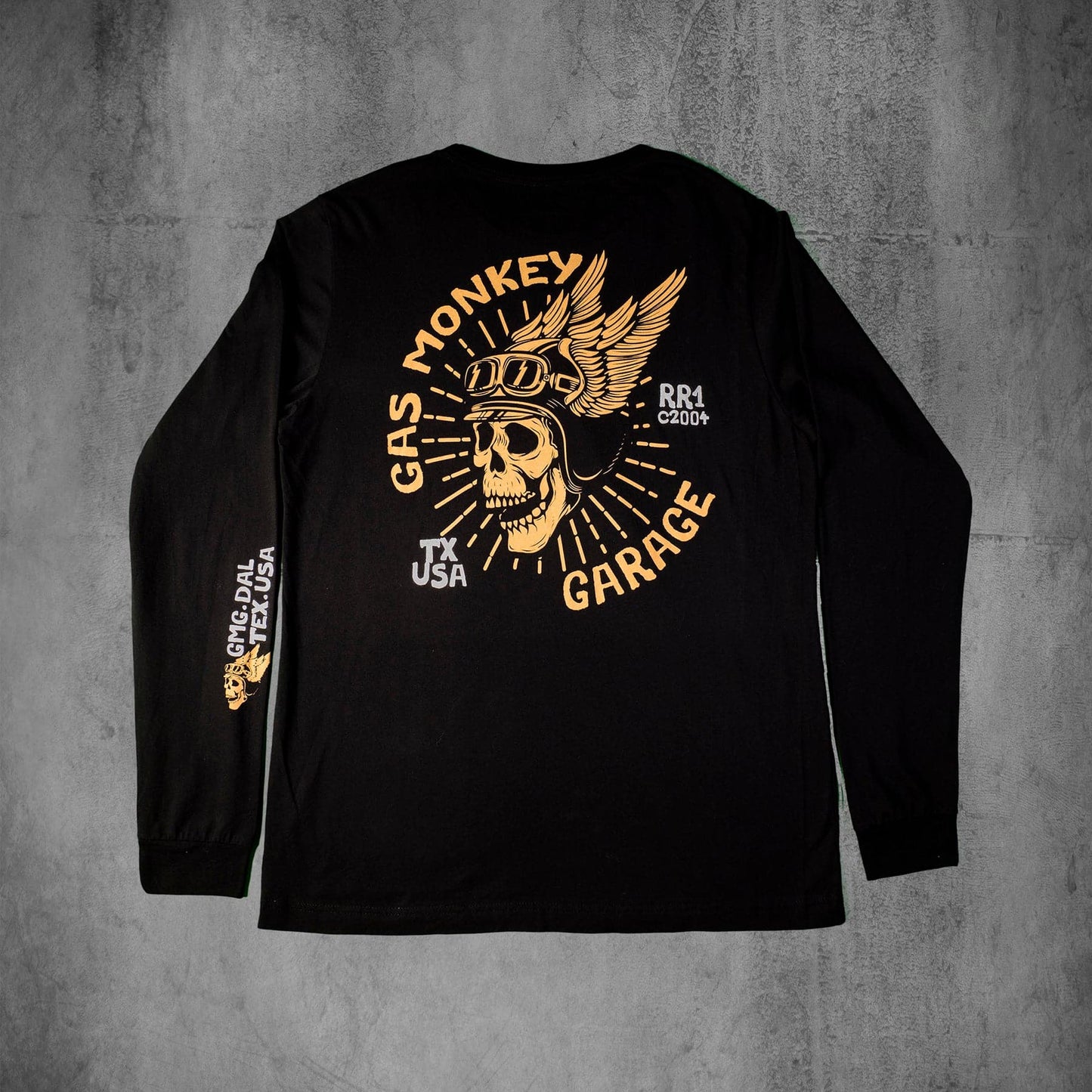 Camiseta de manga larga con logo de calavera