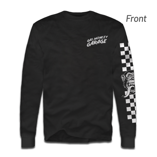 Checkered Monkey Long Sleeve