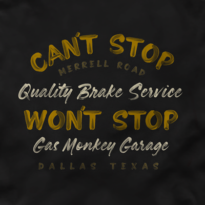 Can't Stop Won't Stop Tee - Black