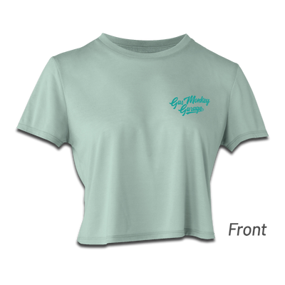 Ladies Fall Days Cropped Tee - Mint