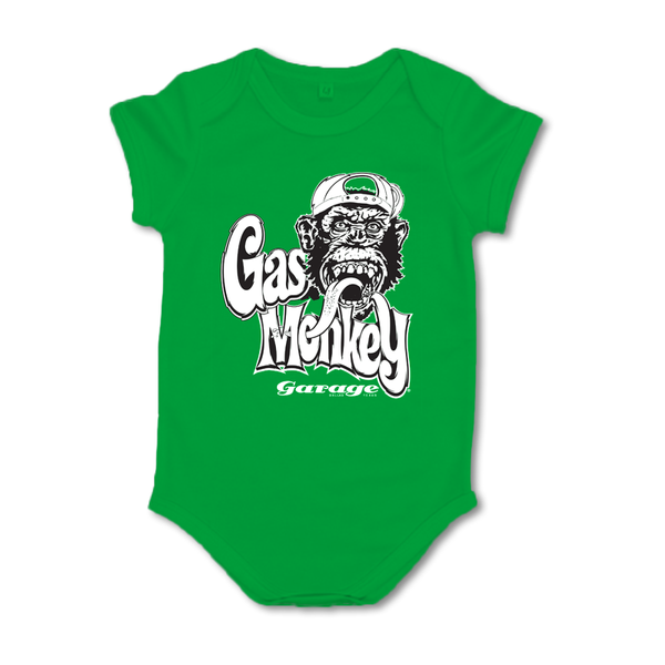 Monkey Hat Logo Onesie - Green