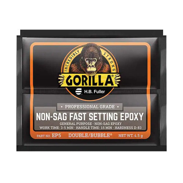 GorillaPro Double/Bubble EP5 "Non-Sag" White Two-Part Epoxy Adhesive (10 count)