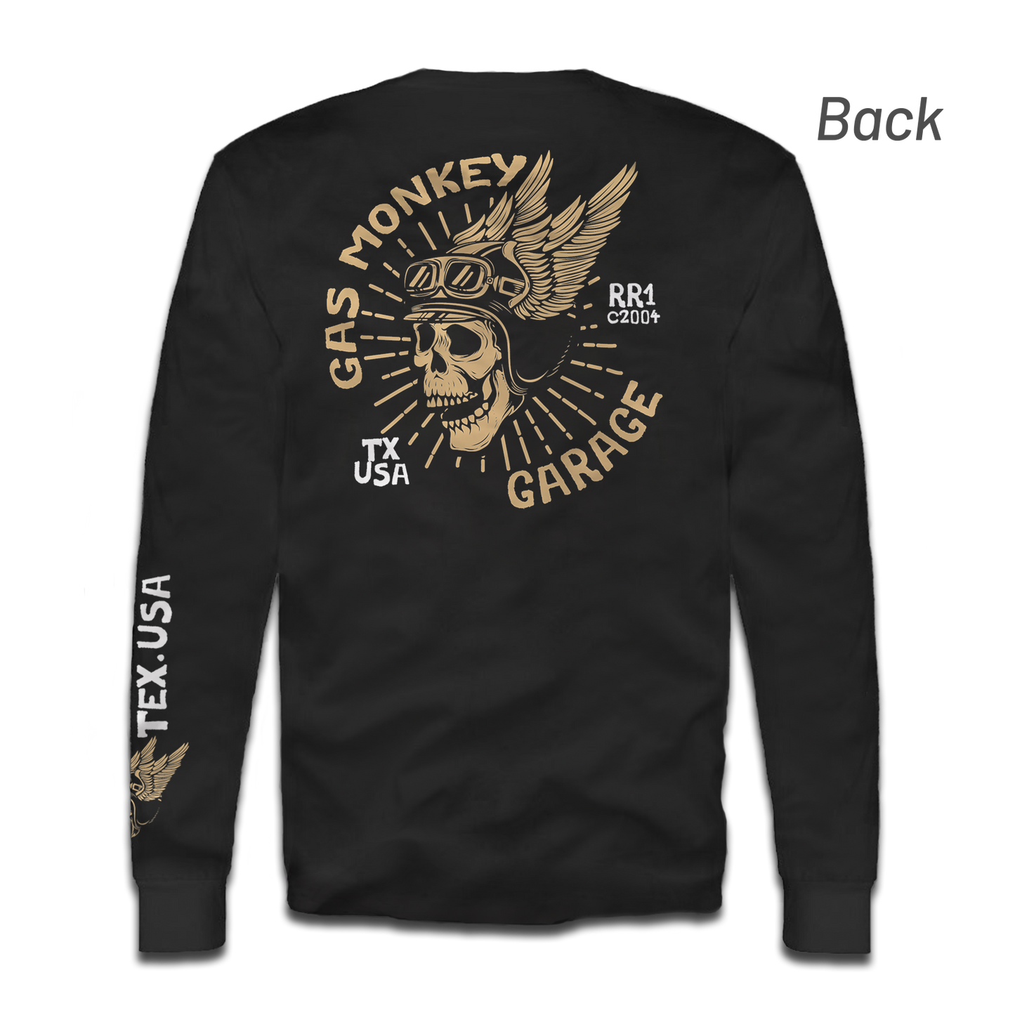 Camiseta de manga larga con logo de calavera