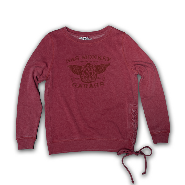 Ladies BSB Shield Pullover- Garnet