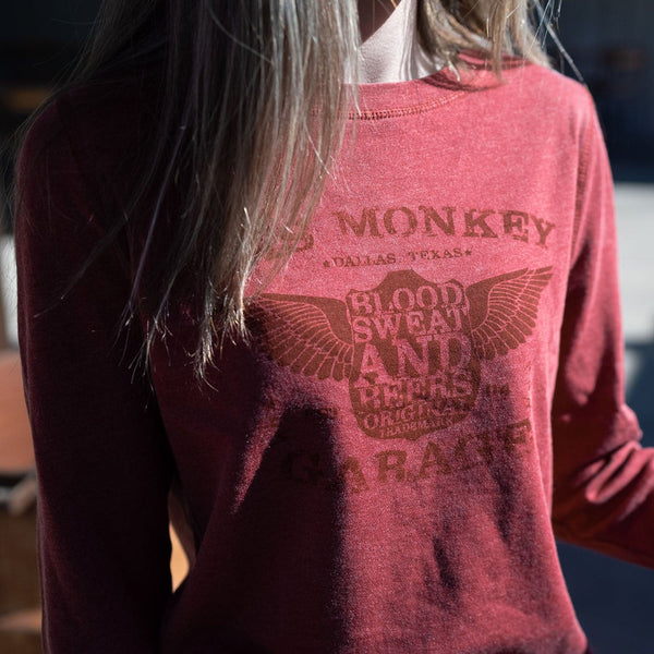 Ladies BSB Shield Pullover- Garnet