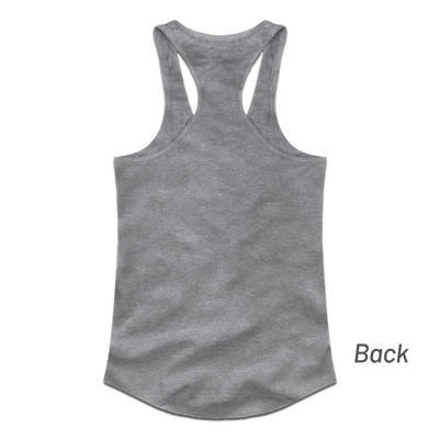 Ladies Check Mate Tank - Heather Grey