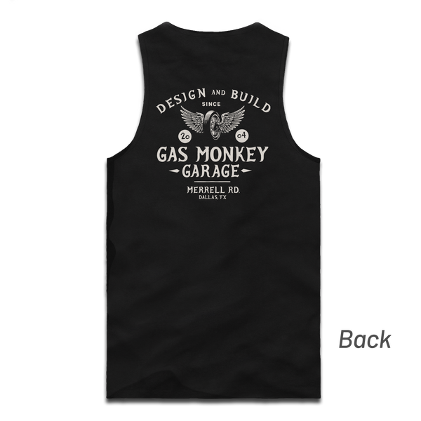 Camiseta sin mangas Flying Monkey Tire - Negro