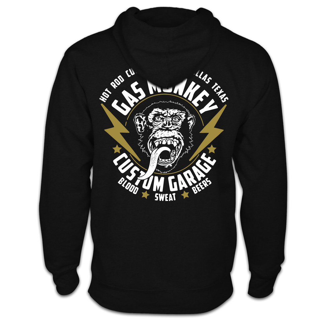 Gas monkey garage zip up hoodie outlet