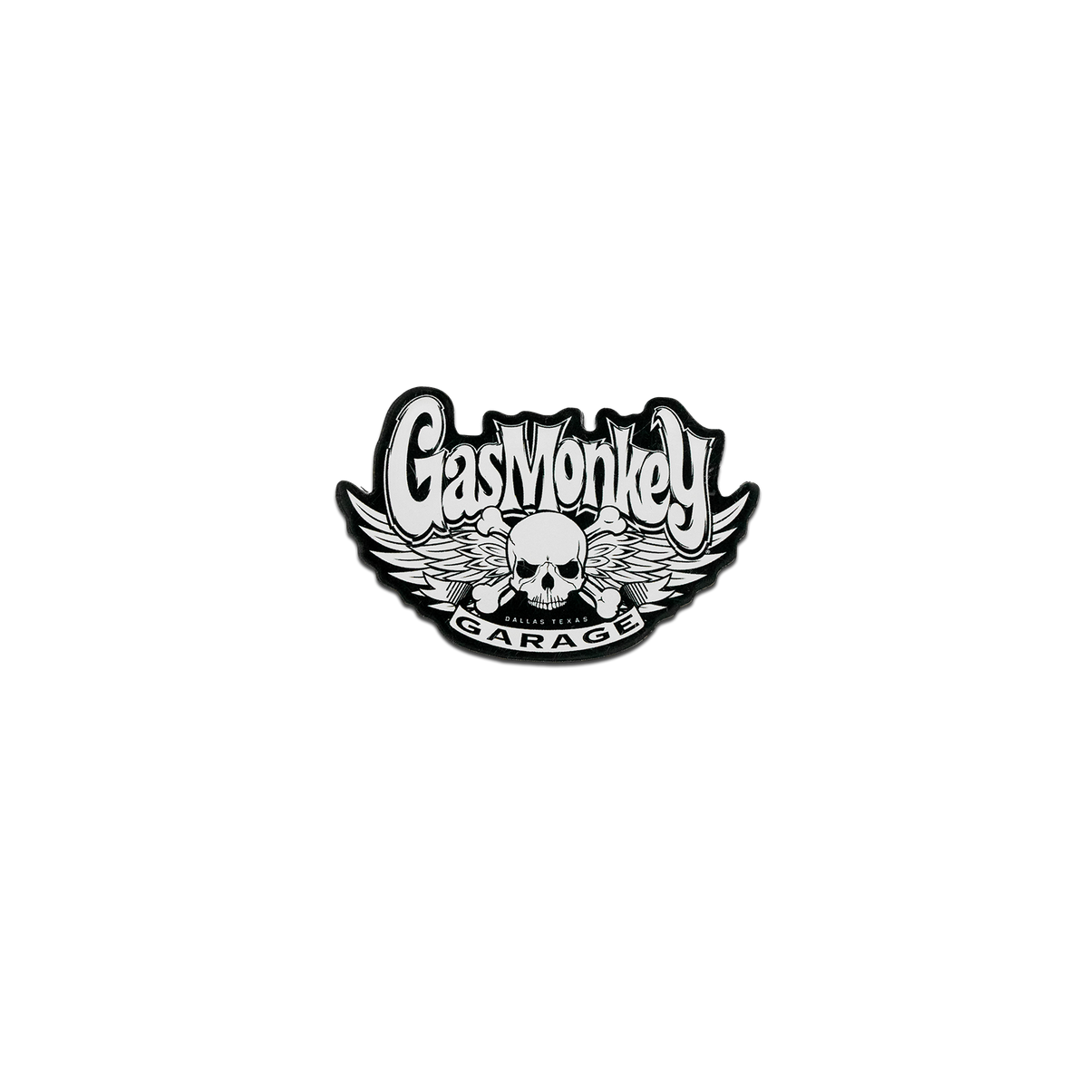 Imán con logotipo de calavera alada - Acrílico