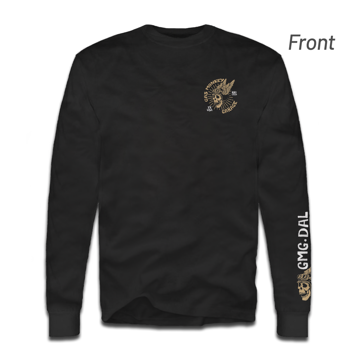 Camiseta de manga larga con logo de calavera